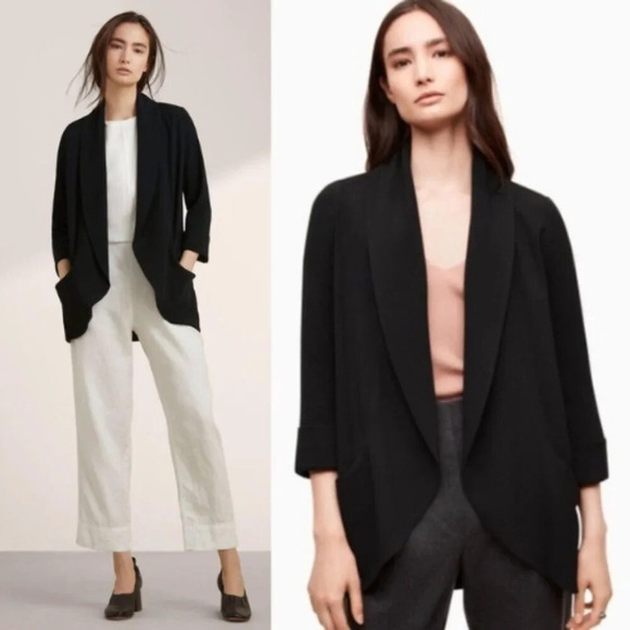 Wilfred Aritzia Wilfred Chevalier cardigan Blazer Black 17850 - Picture 1 of 7